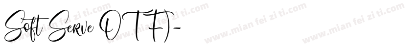 SoftServe OTF)字体转换